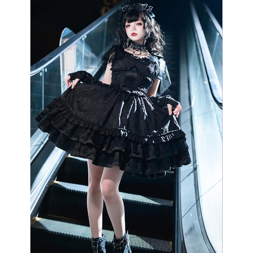 MARBLE ゴスロリ コスプレ衣装 ブラック MARBLE ゴスロリ コスプレ衣装 ブラック